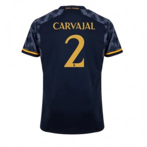 Lacne Muži Futbalové dres Real Madrid Daniel Carvajal #2 2023-24 Krátky Rukáv - Preč